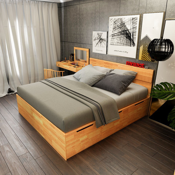 SAMIA Solid Wood Bed Frame