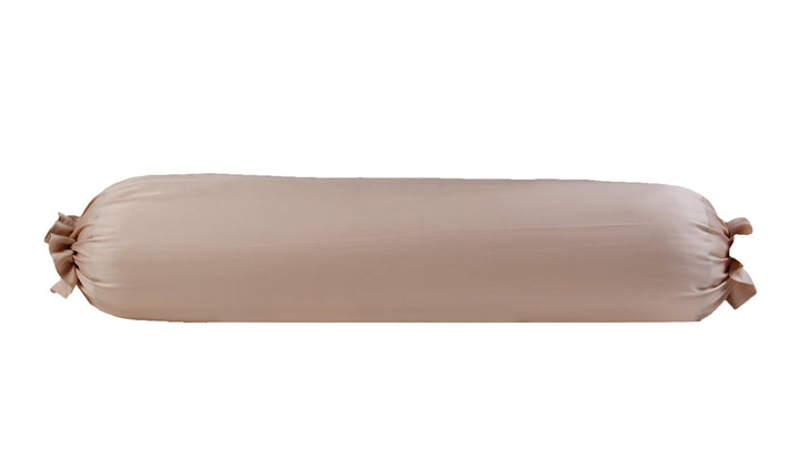 beige bolster case made out of bamboo lyocell