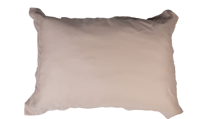 beige pillow case made out of bamboo lyocell fabric