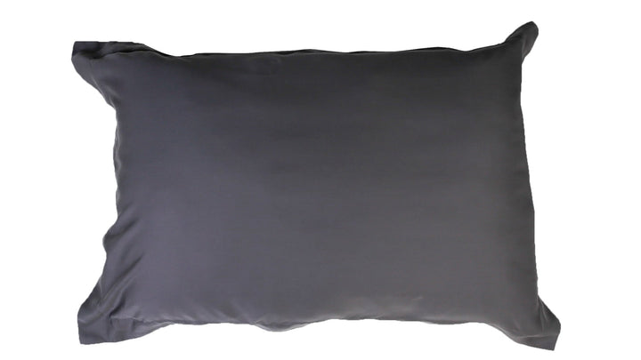 dark grey pillow case made out of bamboo lyocell fabric