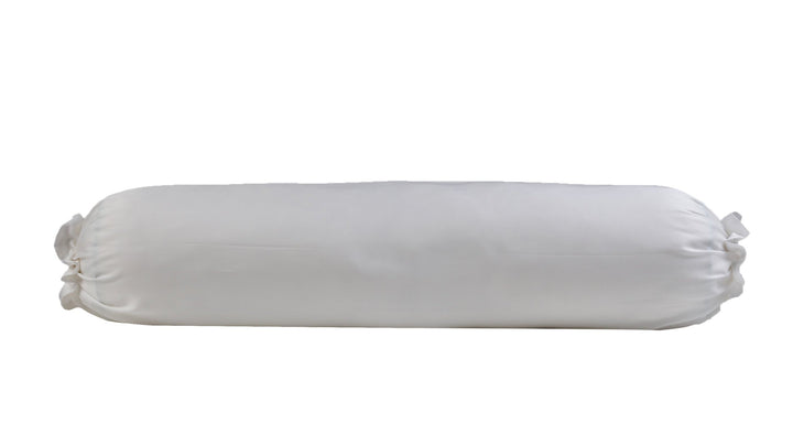 white bolster case made out of bamboo lyocell